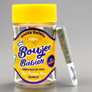 Boujee Babies 50% Bubble Hash Infused 6x0.45g Pre Rolls - Guava Gelato